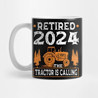 Tractor Farming Retired 2024 Mug